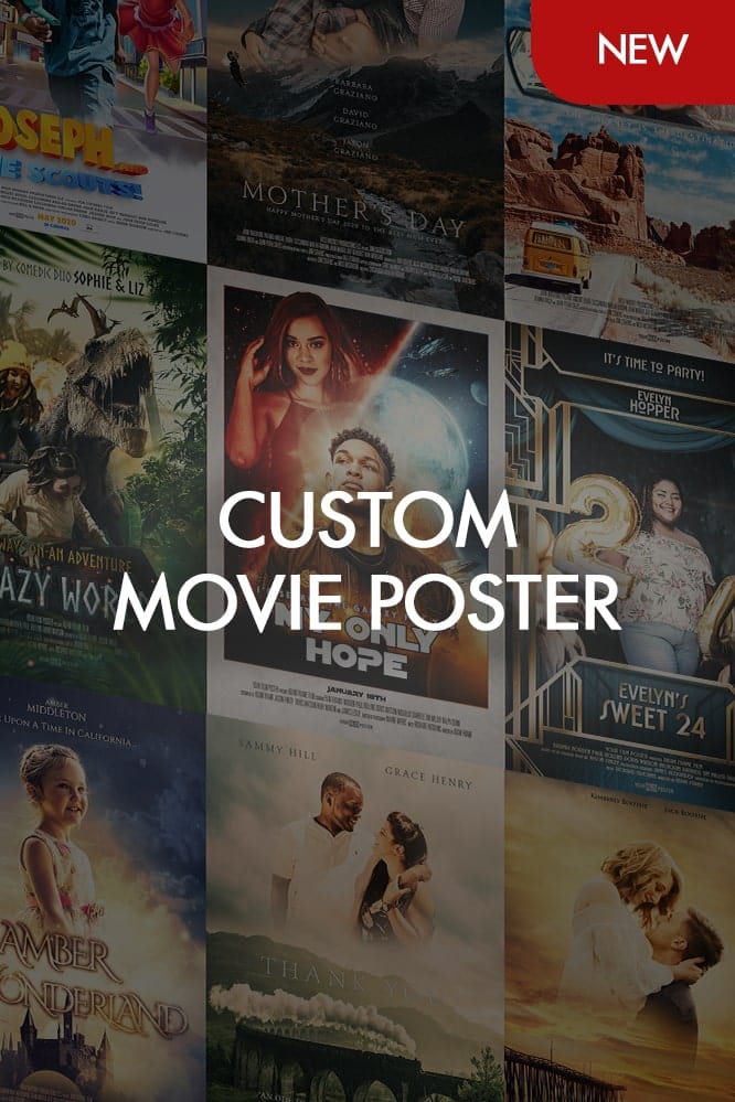 Are you looking for a poster designed specifically for you, based on your description or an example? We're now offering a service that lets you work with our design team to create a bespoke movie poster!