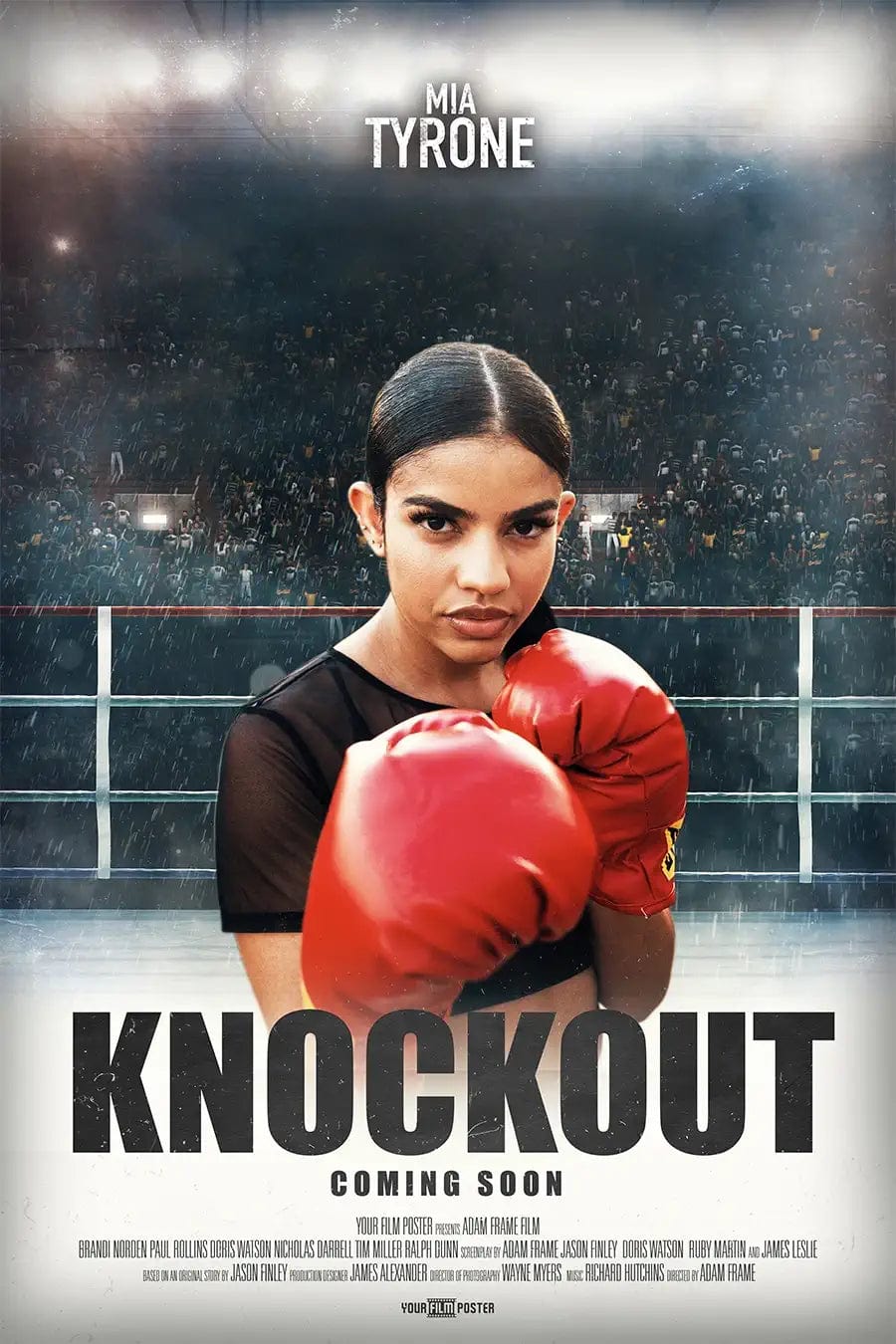 Your own customized boxing poster. Upload your photo, fill in titles and we'll do the rest.