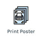 Get your custom movie poster printed on high quality FSC paper, with a quick and professional delivery!