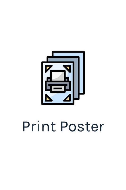 Get your custom movie poster printed on high quality FSC paper, with a quick and professional delivery!